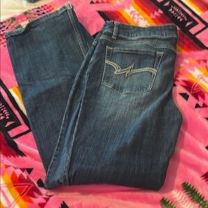 Wrangler Blue Boot Cut Jeans Classic Style